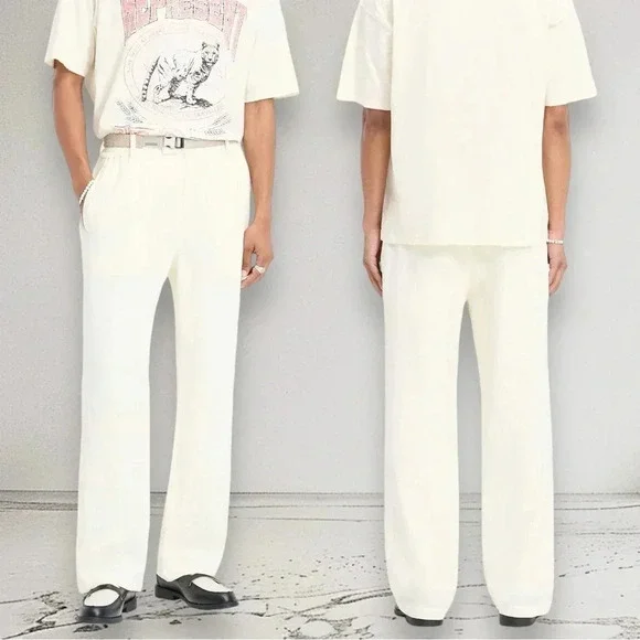 REPRESENT X DUKE + DEXTER RESORT PANT in Ecru Size M